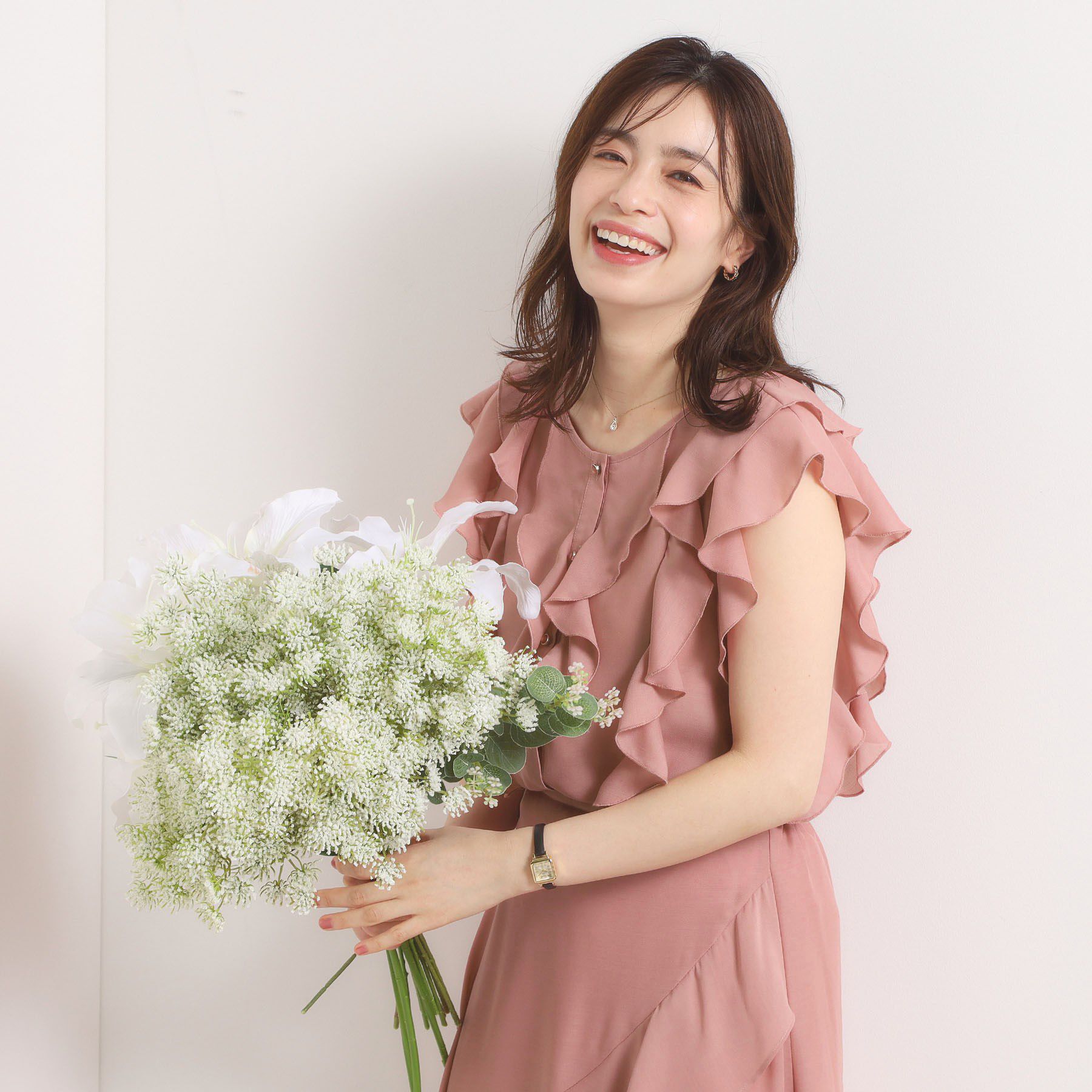 ITS&rsquo;DEMO「【手洗い可／セットアップ可】シアーフリルブラウス」|シャツ・ブラウス|