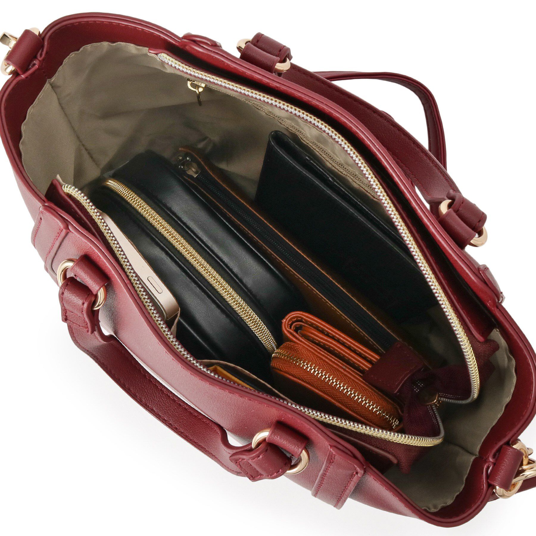 ITS&rsquo;DEMO「ミラーチャーム付き2WAYトート」|ハンドバッグ|