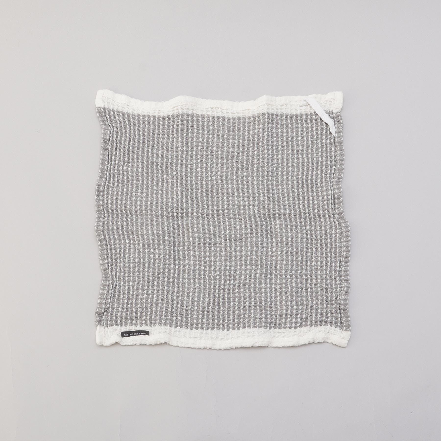 212 KITCHEN STORE「ワッフルカラーラインキッチンクロス GY」|食器・キッチングッズ|