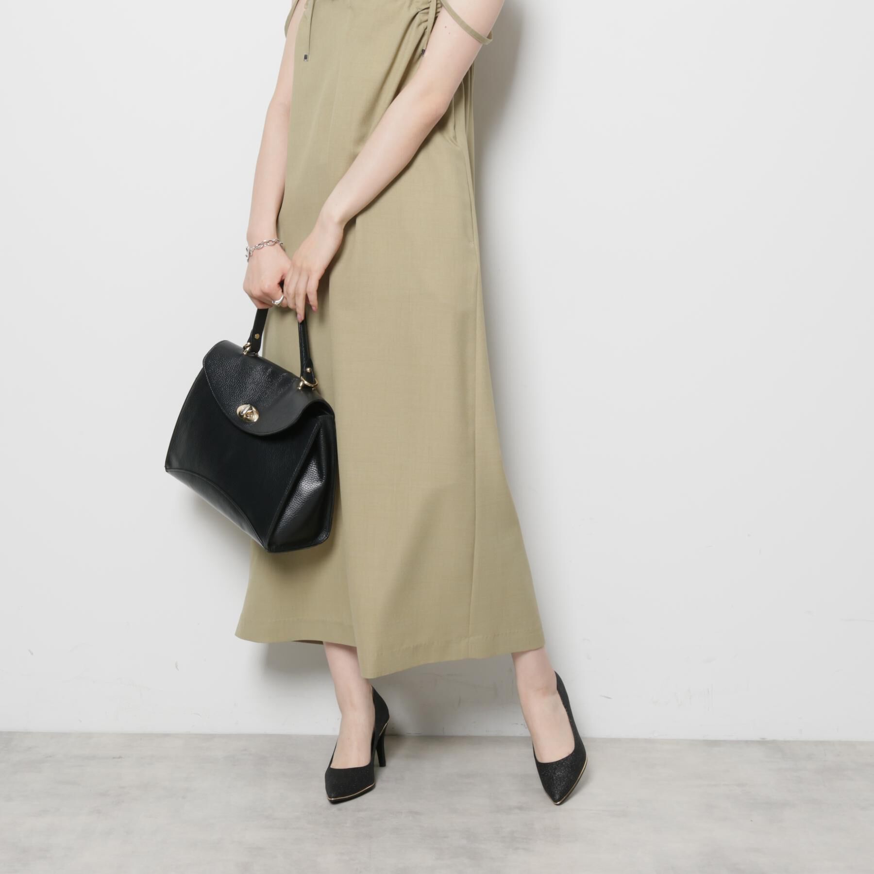 ESPERANZA「【12時間パンプス】約8.5㎝／ラメ素材　歩きやすくて疲れにくい」|パンプス|