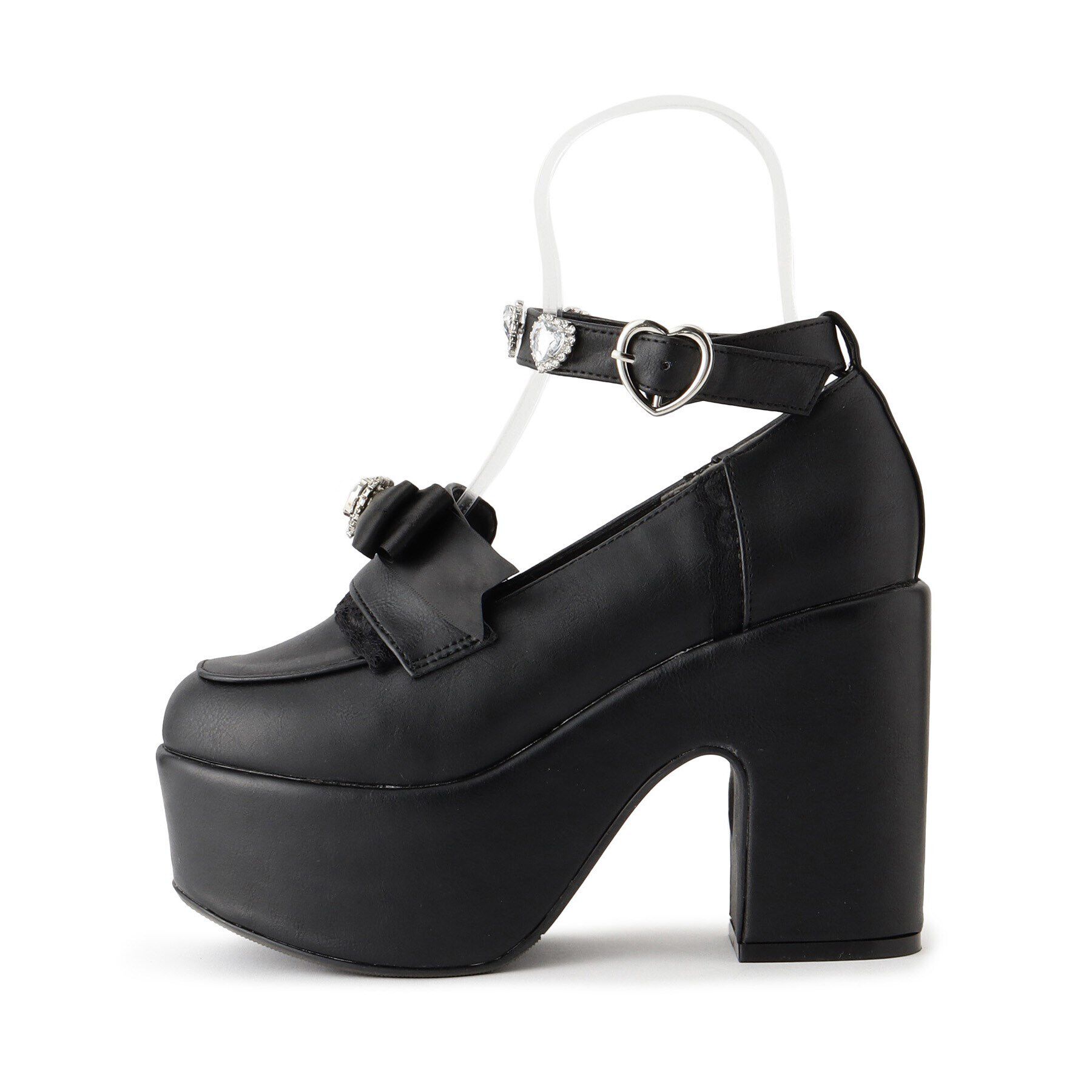 csT&P「厚底リボン付き3WAYキラキラパンプス」|パンプス|