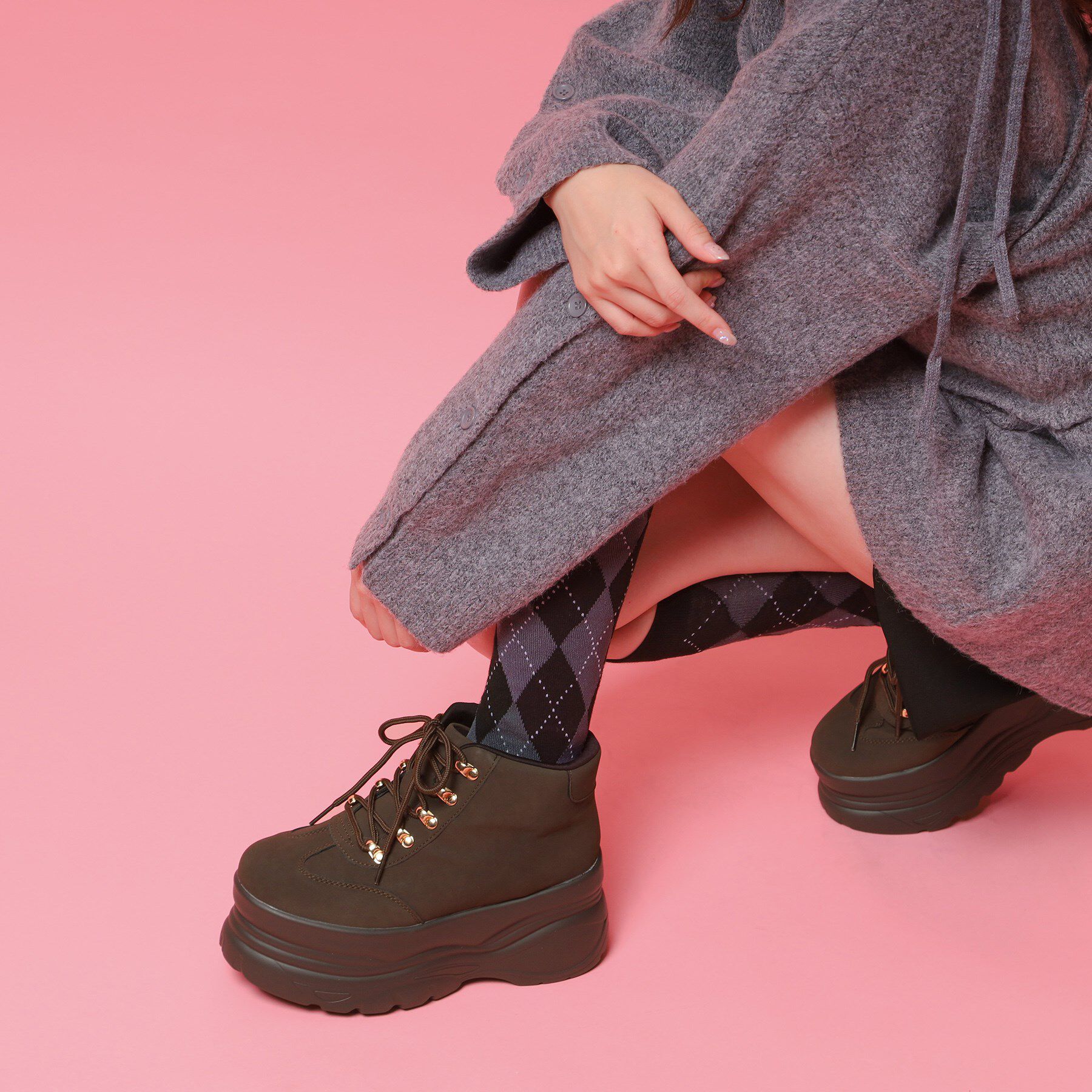 csT&P「厚底ハイカットスニーカー」|スニーカー|