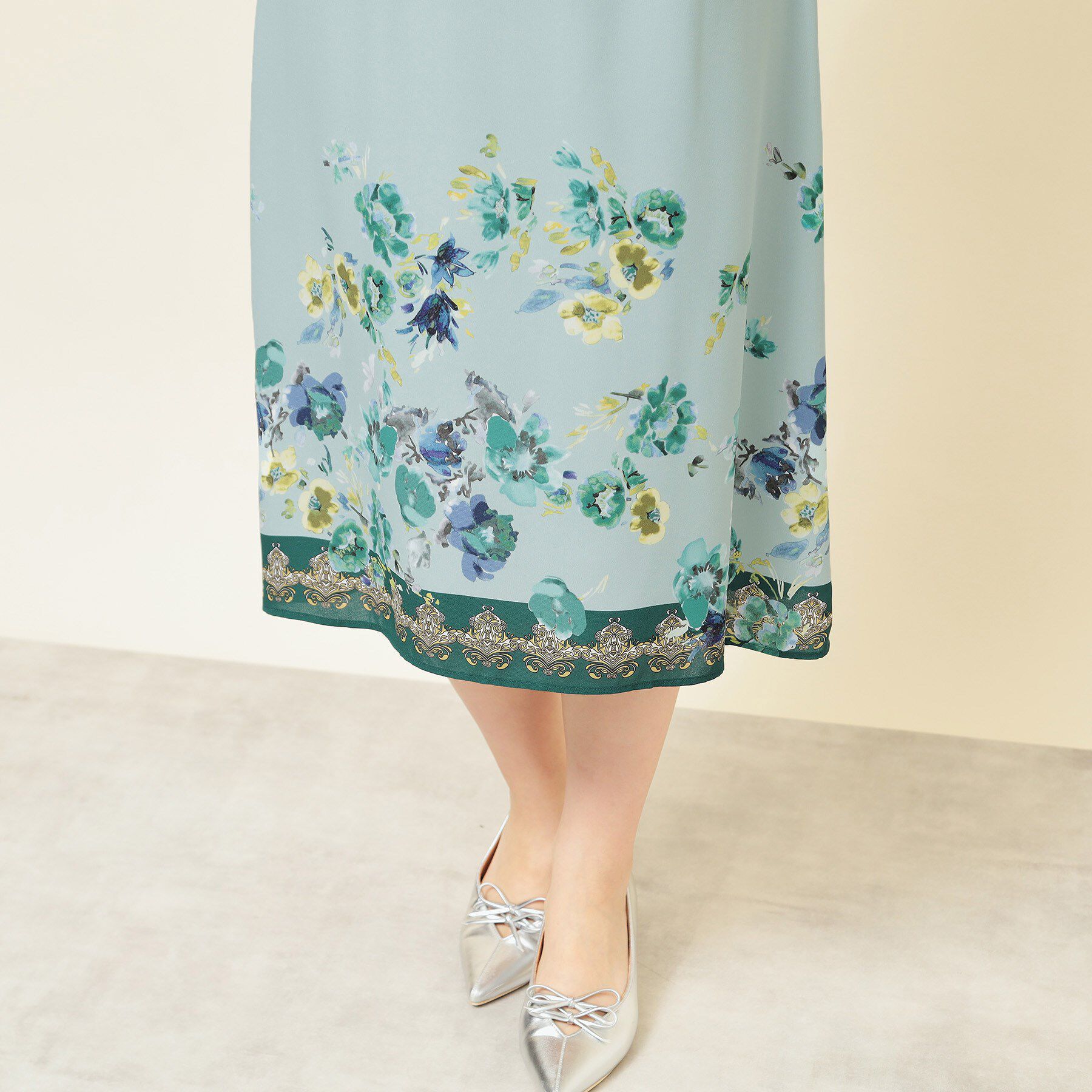 SunaUna「【パネル柄／S～L】プリントスカート」|スカート|