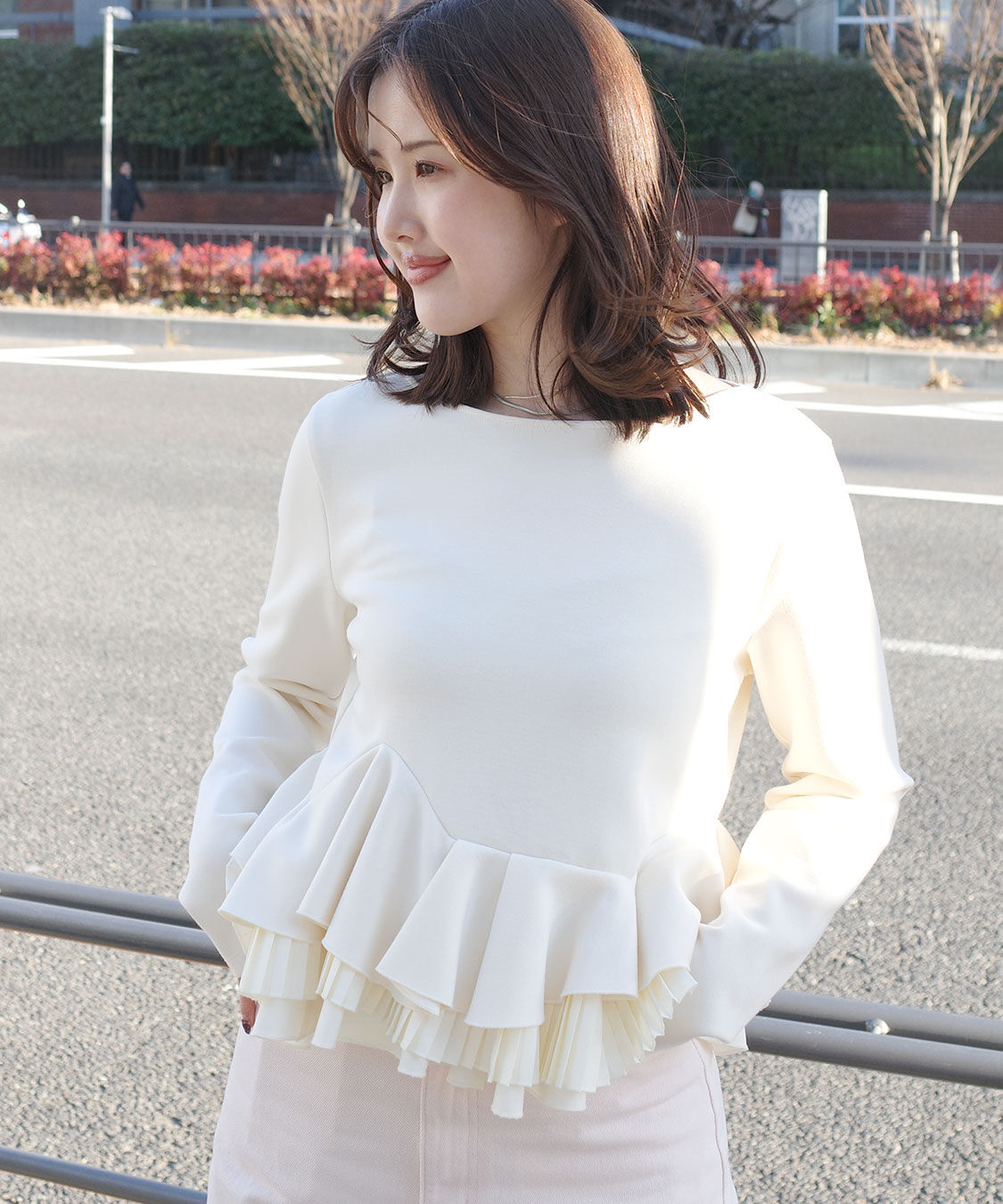 COCO DEAL「ランダムフリルペプラムトップス」|Tシャツ・カットソー|