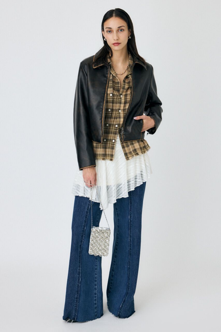 MOUSSY「FAUX LEATHER MINIMAL ジャケット」|その他|