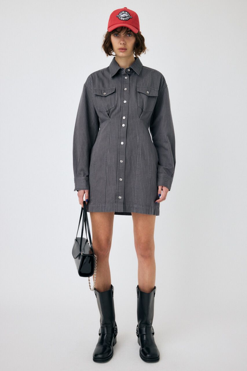 MOUSSY「WAIST TUCK ミニドレス」|ワンピース|