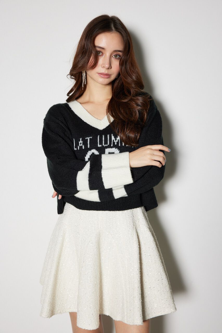 rienda「ユニフォームルーズニットトップス」|ニット・セーター|