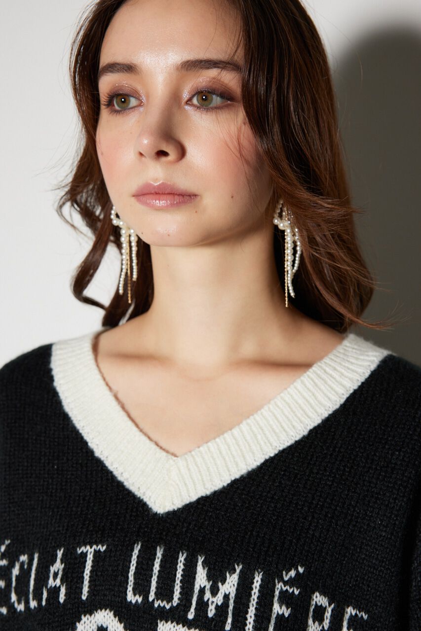 rienda「ユニフォームルーズニットトップス」|ニット・セーター|