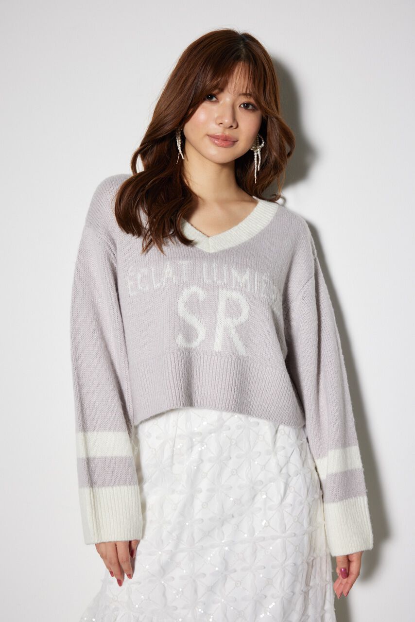 rienda「ユニフォームルーズニットトップス」|ニット・セーター|