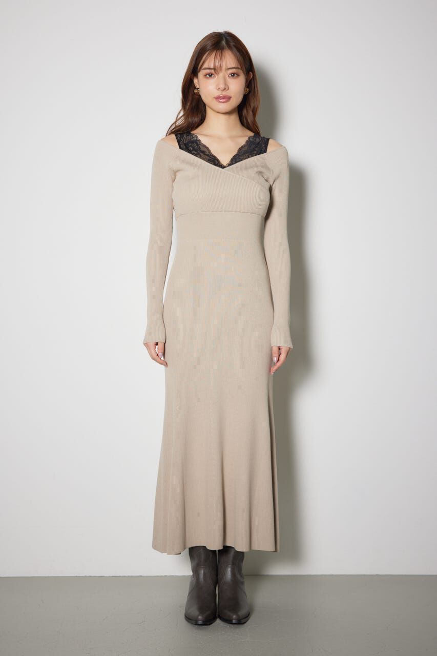 rienda「レースドッキングワンピース」|ワンピース|