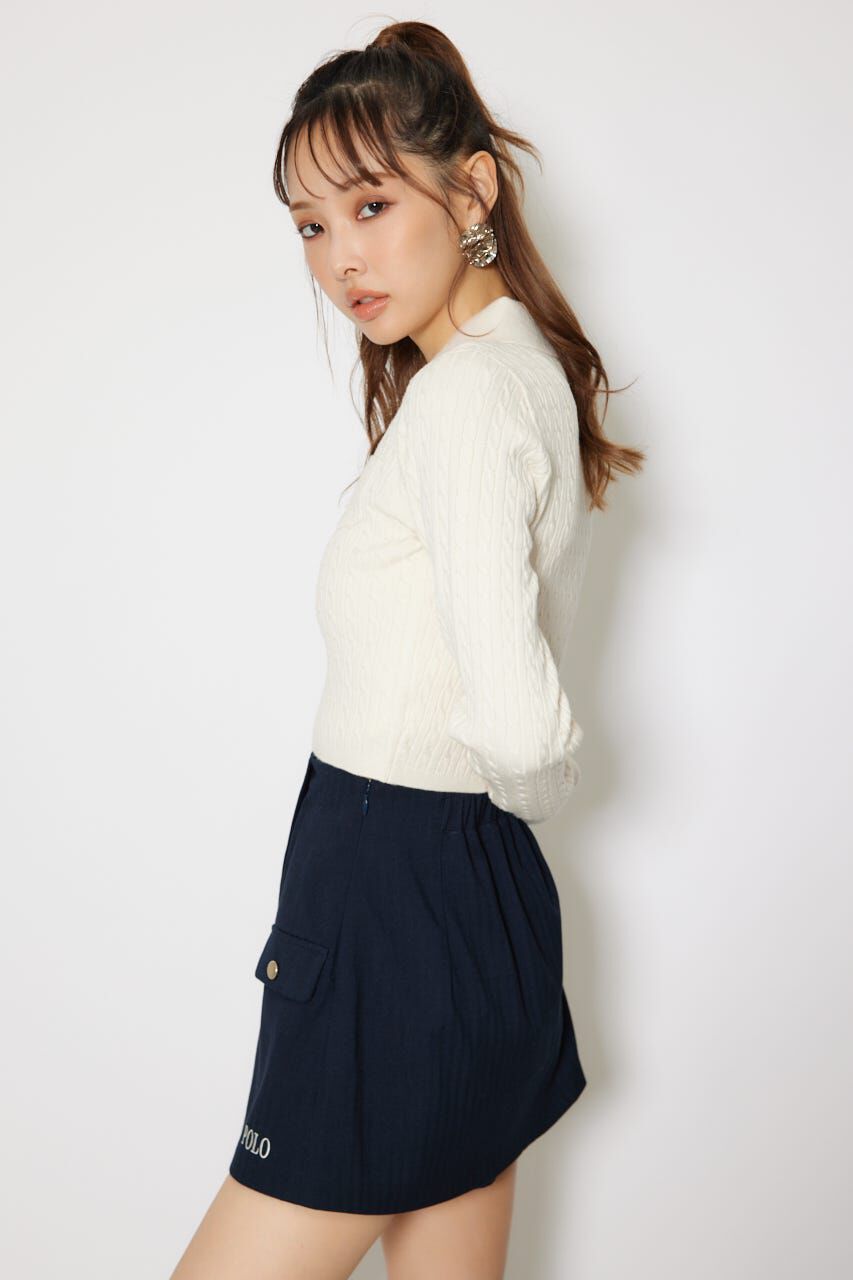 rienda「ケーブルニットトップス」|ニット・セーター|