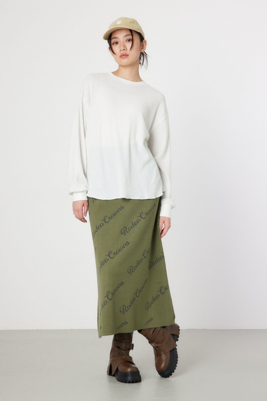 RODEO CROWNS「ラメワッフルトップス」|Tシャツ・カットソー|