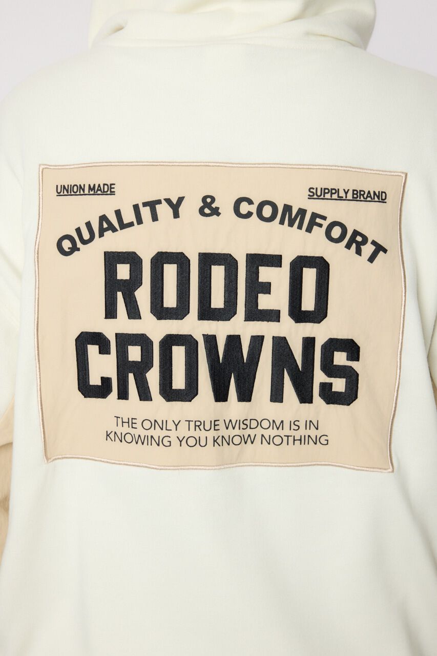 RODEO CROWNS「ナイロンアップリケロゴZIPパーカー」|パーカー|