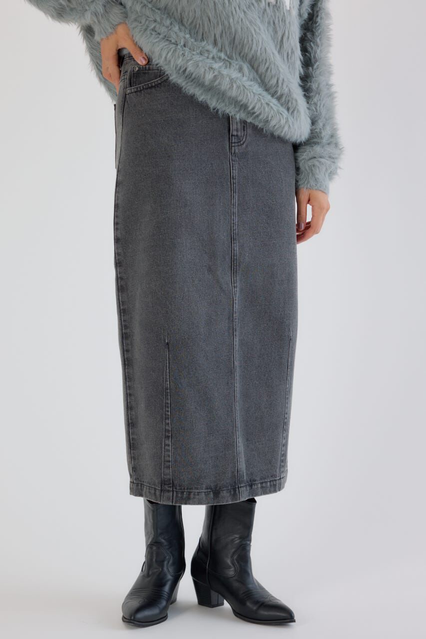 RODEO CROWNS「カーブデニムマキシスカート」|スカート|