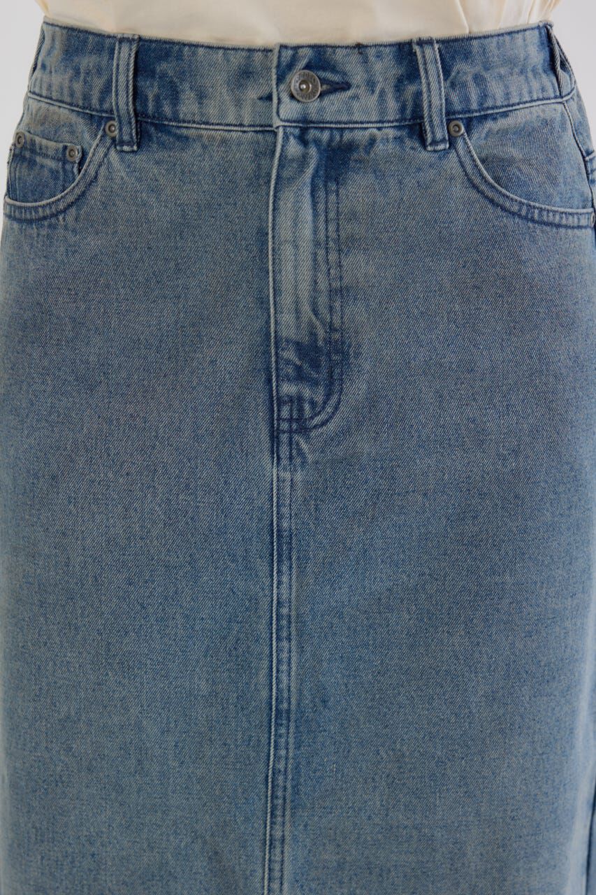 RODEO CROWNS「カーブデニムマキシスカート」|スカート|