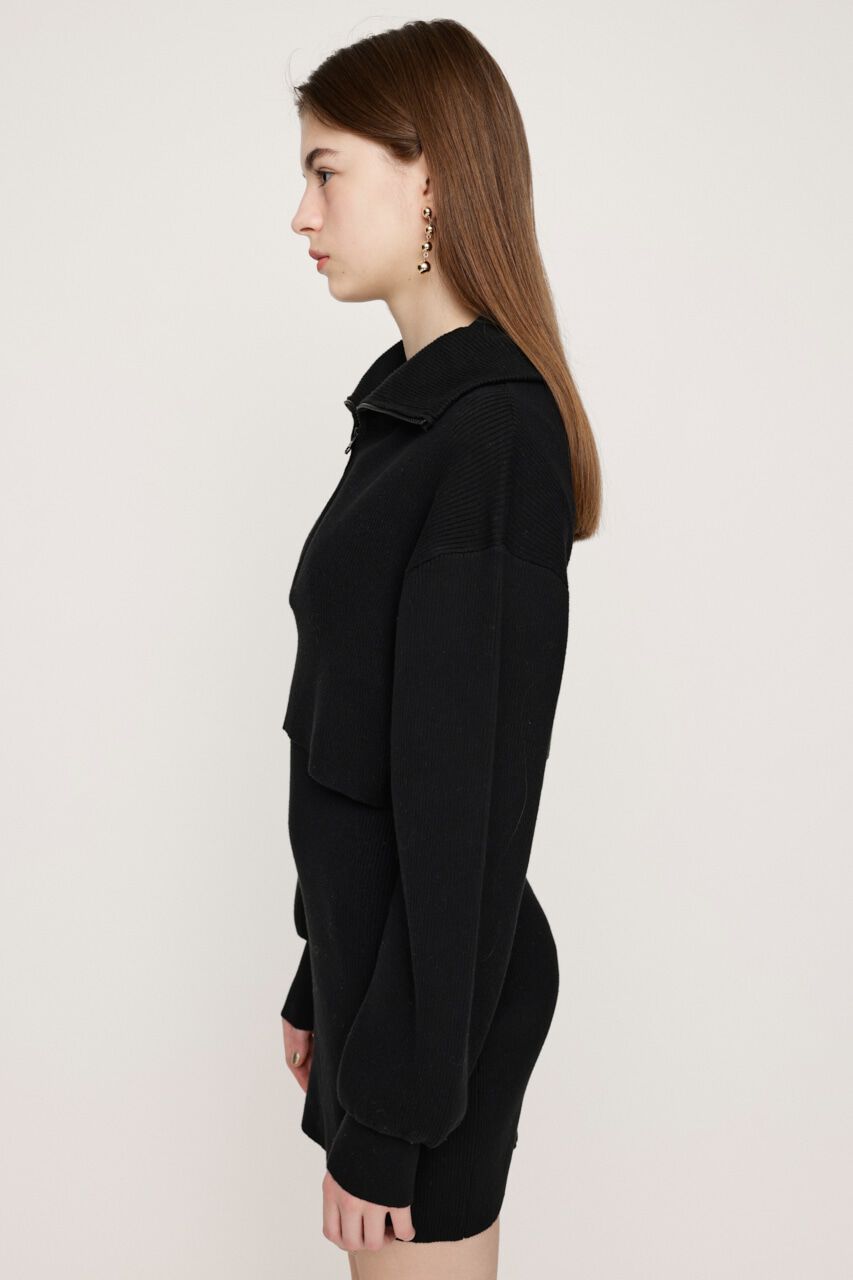 SLY「BIG COLLOR ZIP UP 2P ショートワンピース」|ワンピース|