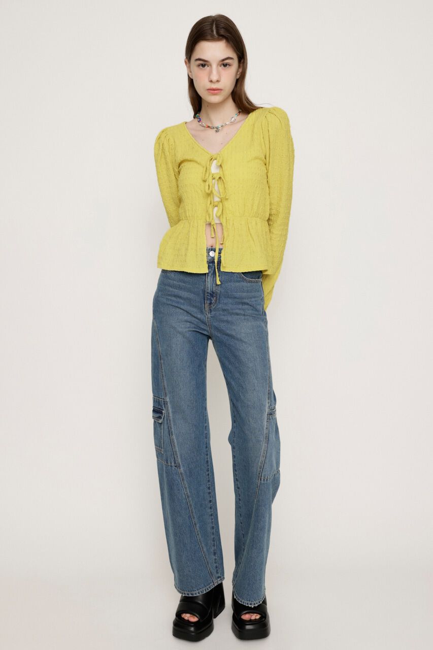 SLY「2WAY SWELLING JQ PUFF トップス」|Tシャツ・カットソー|