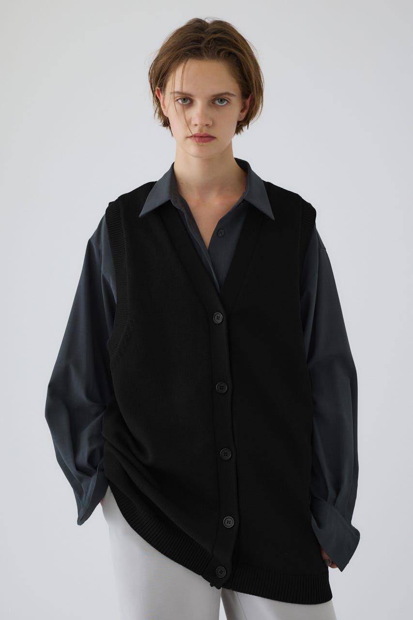 RIM.ARK 「Belt set long knit vest」|ダウンベスト・ベスト|