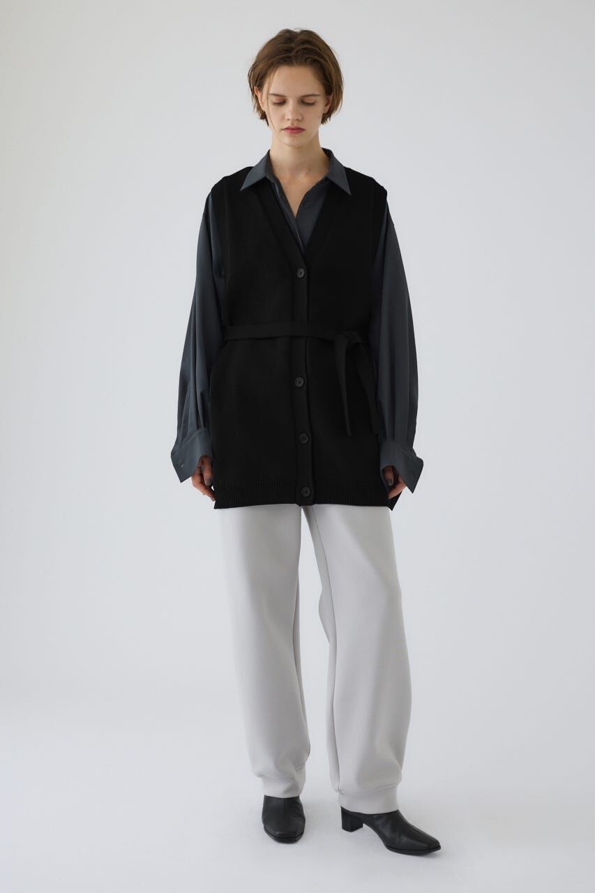 RIM.ARK 「Belt set long knit vest」|ダウンベスト・ベスト|