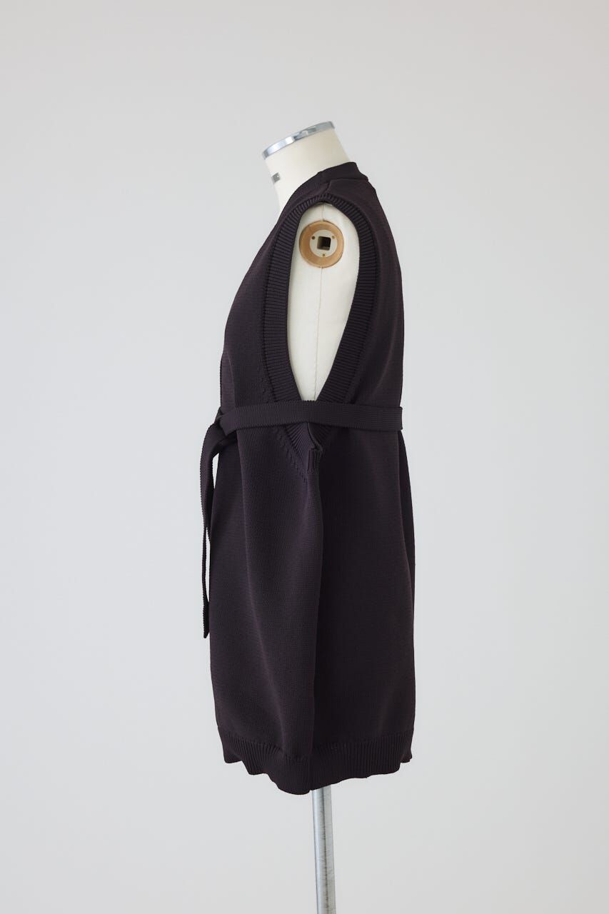 RIM.ARK 「Belt set long knit vest」|ダウンベスト・ベスト|