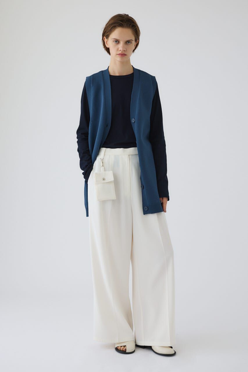 RIM.ARK 「Belt set long knit vest」|ダウンベスト・ベスト|