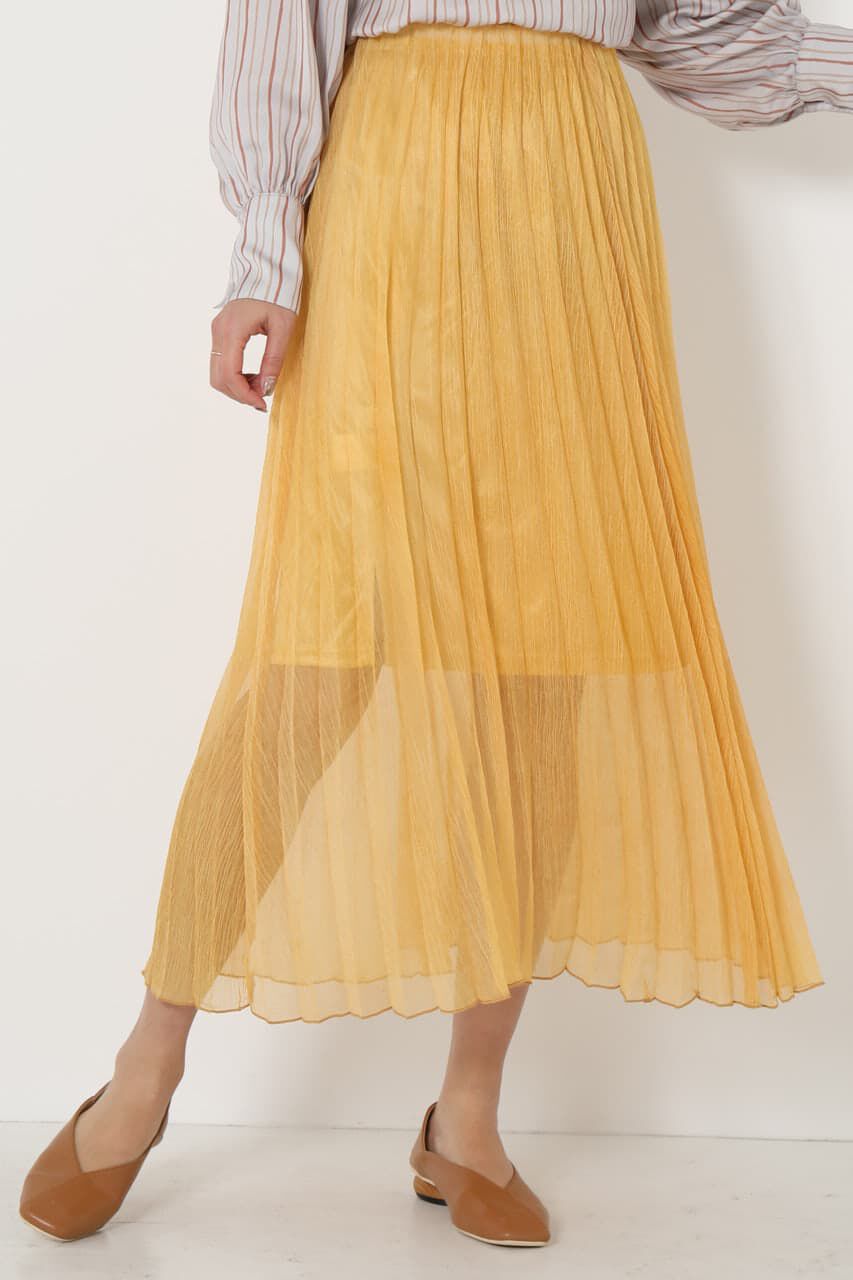SHEL'TTER SELECT「Color Tulle Pleats Skirt」|スカート|