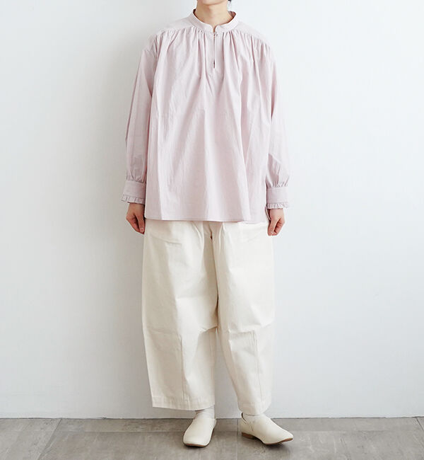 オオカミとフクロウ「フクロウとまひるの月のリリーワルツ&ldquo;ブラウス&rdquo;」|シャツ・ブラウス|