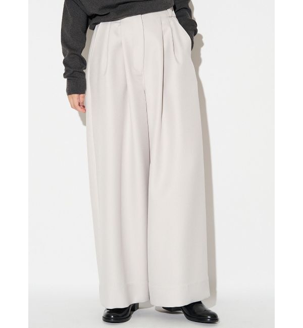 ELENDEEK「TUCK WIDE REG PT」|その他|オフホワイト