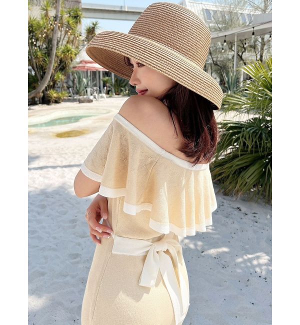 RESEXXY「バイカラーシアータイトニットワンピース」|ワンピース|