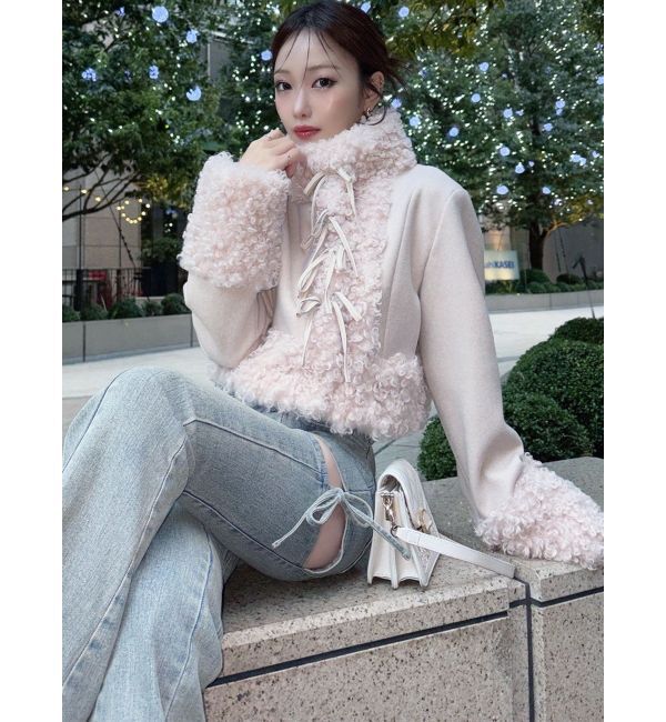 RESEXXY「ポイントフェイクファーブルゾン」|ブルゾン・スタジャン|