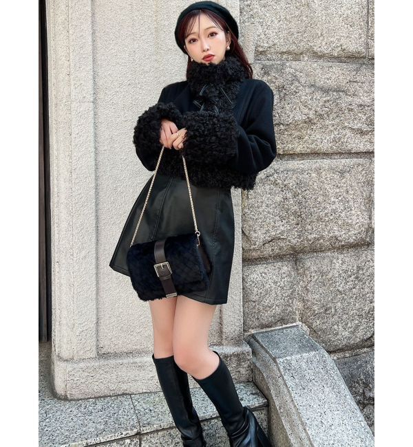 RESEXXY「ポイントフェイクファーブルゾン」|ブルゾン・スタジャン|