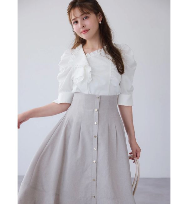 dazzlin「ハイウエストエアリースカート」|スカート|