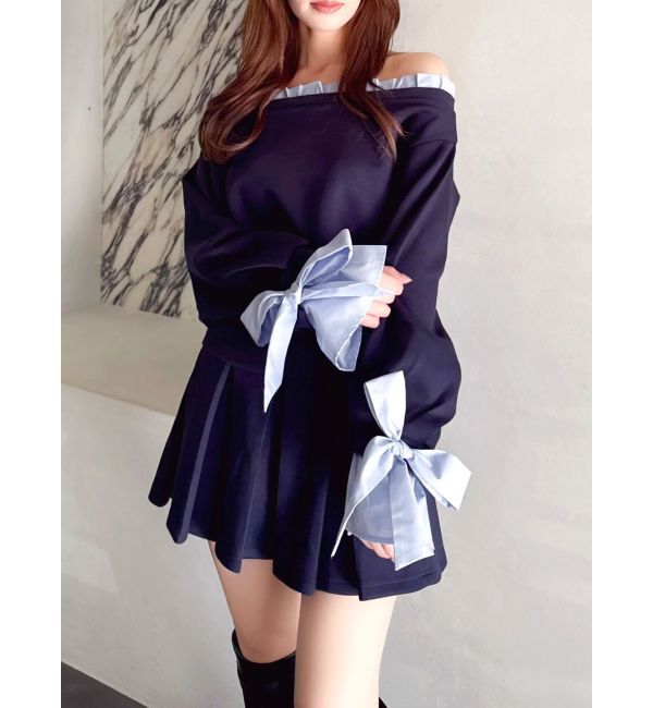 dazzlin「フリルドッキングカットプルオーバー」|Tシャツ・カットソー|