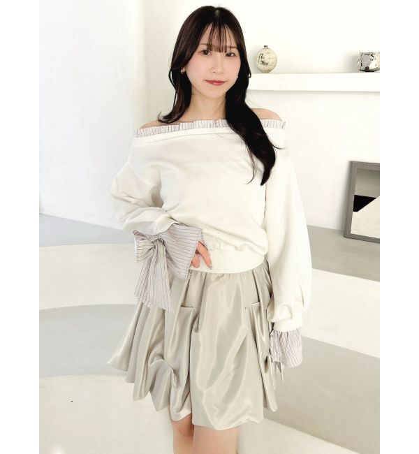 dazzlin「フリルドッキングカットプルオーバー」|Tシャツ・カットソー|