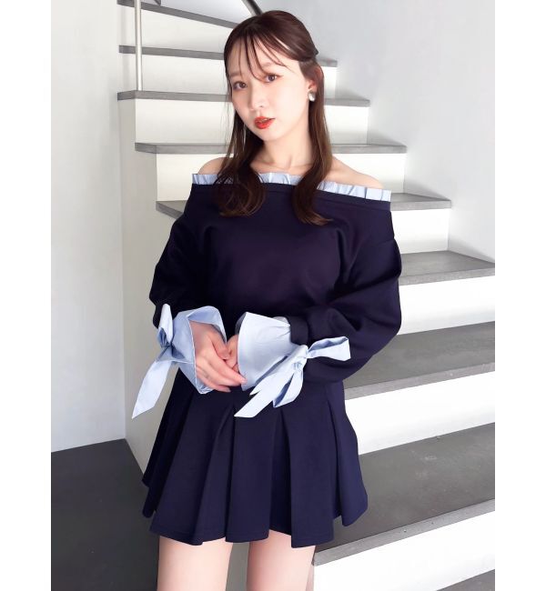 dazzlin「フリルドッキングカットプルオーバー」|Tシャツ・カットソー|