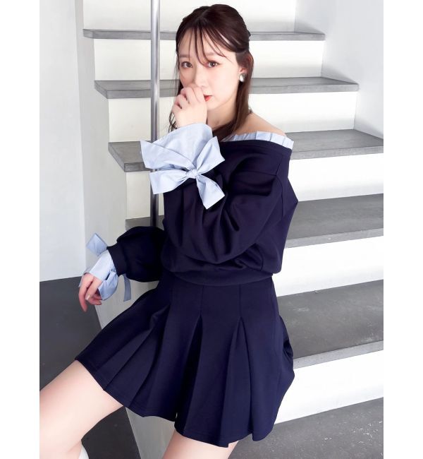 dazzlin「フリルドッキングカットプルオーバー」|Tシャツ・カットソー|