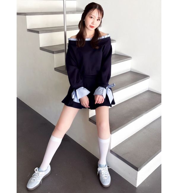 dazzlin「フリルドッキングカットプルオーバー」|Tシャツ・カットソー|