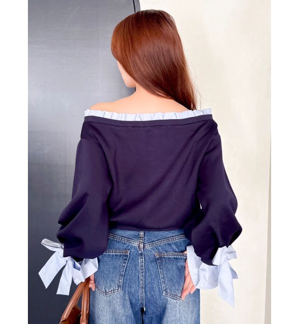 dazzlin「フリルドッキングカットプルオーバー」|Tシャツ・カットソー|