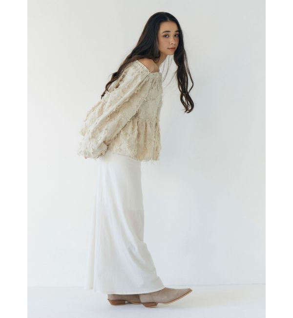 Ungrid「【WEB限定】ジャカードオフショルブラウス」|シャツ・ブラウス|