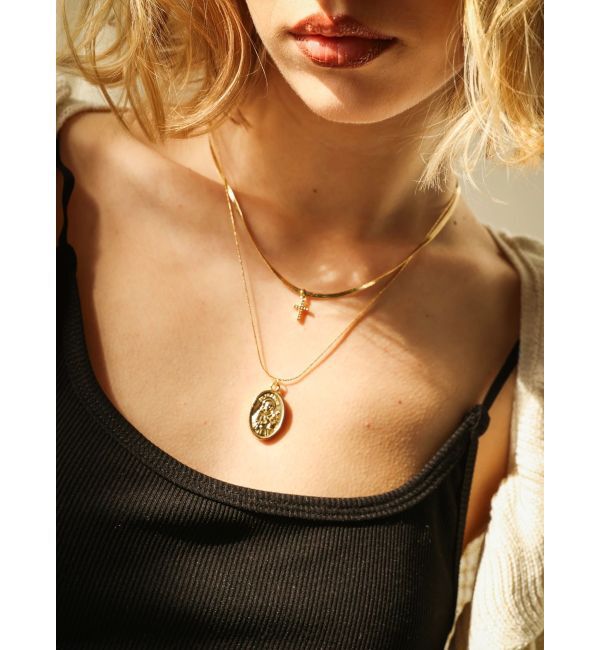 EVRIS「COIN CHARM MOTIF 2連 ネックレス」|ネックレス|