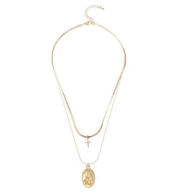 EVRIS「COIN CHARM MOTIF 2連 ネックレス」|ネックレス|