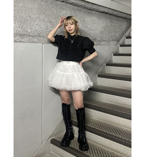 jouetie「クロップドフリルブラウス」|シャツ・ブラウス|