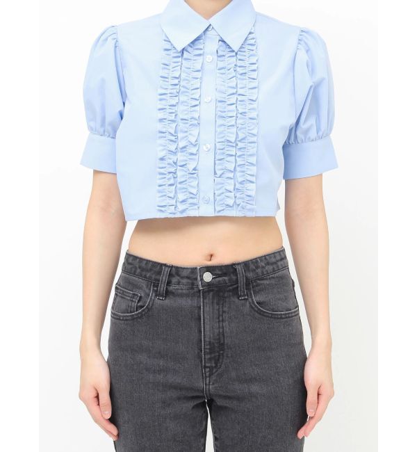 jouetie「クロップドフリルブラウス」|シャツ・ブラウス|