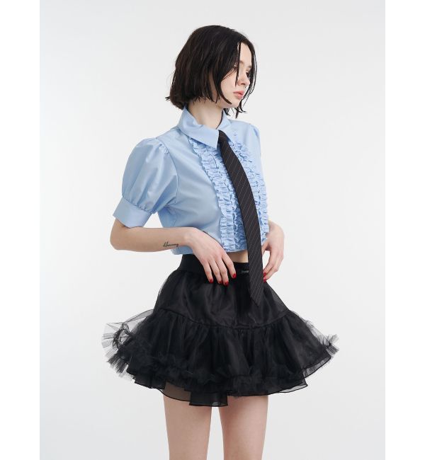 jouetie「クロップドフリルブラウス」|シャツ・ブラウス|