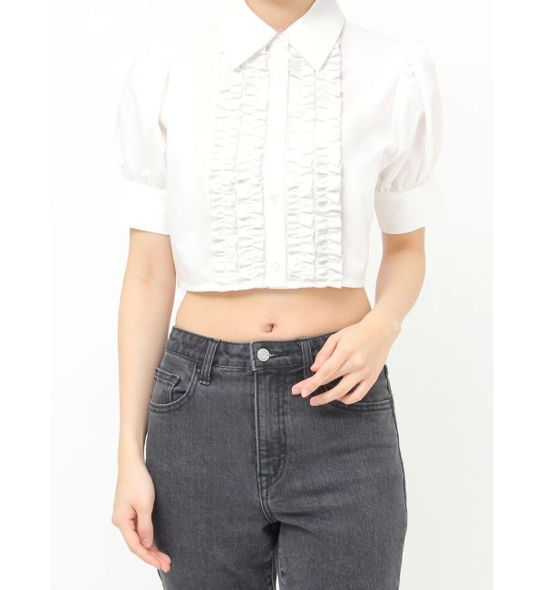 jouetie「クロップドフリルブラウス」|シャツ・ブラウス|