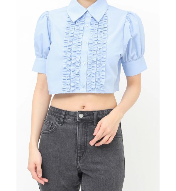 jouetie「クロップドフリルブラウス」|シャツ・ブラウス|