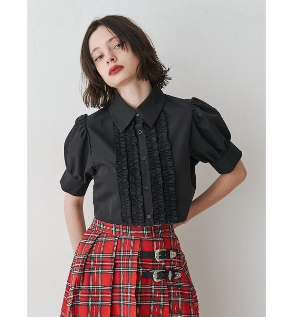 jouetie「クロップドフリルブラウス」|シャツ・ブラウス|