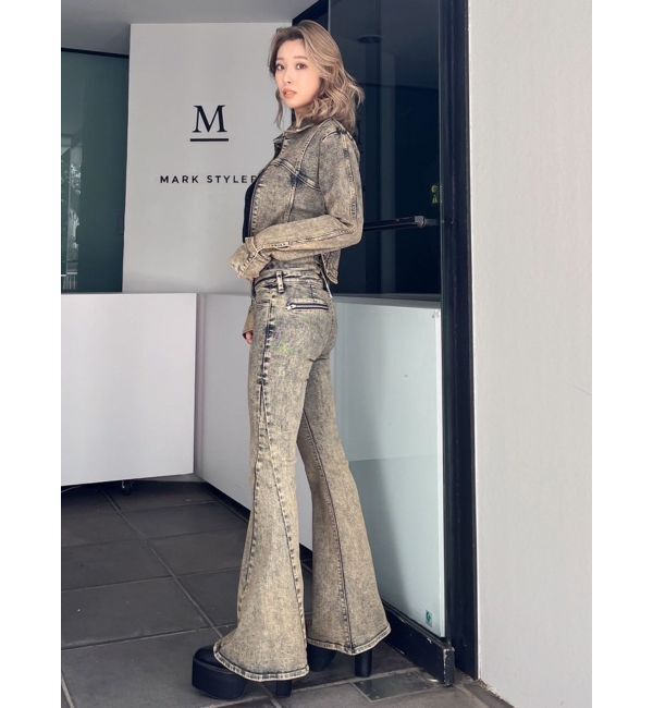 GYDA「USEDケミカルウォッシュストレッチデニムジャケット【SETUP着用可】」|デニムジャケット|