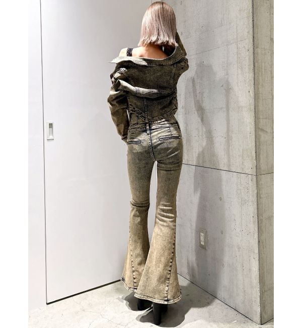 GYDA「USEDケミカルウォッシュストレッチデニムジャケット【SETUP着用可】」|デニムジャケット|