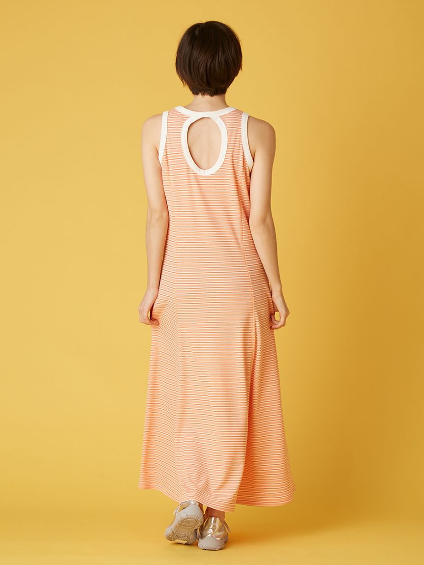 FURFUR「ロゴ刺繍ボーダーワンピース」|ワンピース|